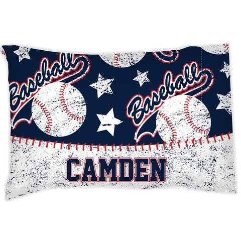 Baseball Pattern - Personalized Pillowcase