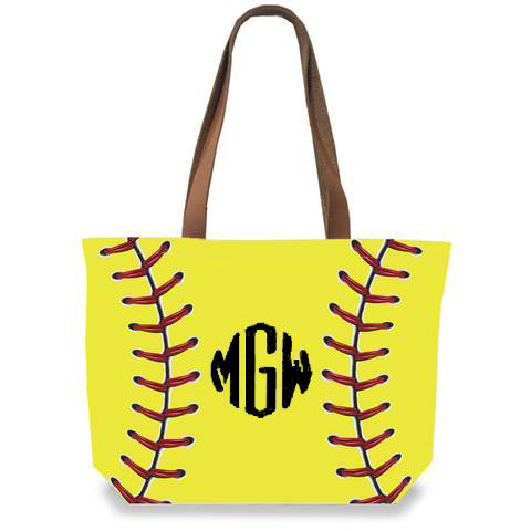 Softball Stitch - Personalized Softball Tote