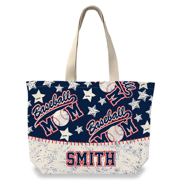 Baseball Mom - Personalized Baseball Tote