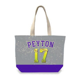 Color Block - Personalized Softball Tote