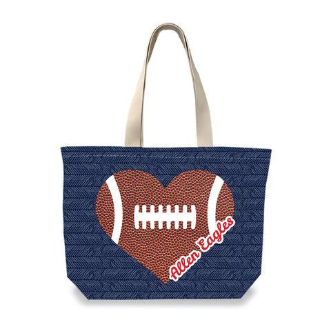 Football Heart - Personalized Football Bag