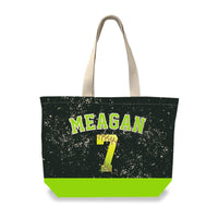 Color Block - Personalized Softball Tote