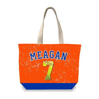 Color Block - Personalized Softball Tote
