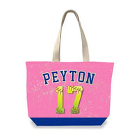 Color Block - Personalized Softball Tote