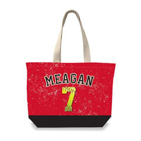 Color Block - Personalized Softball Tote
